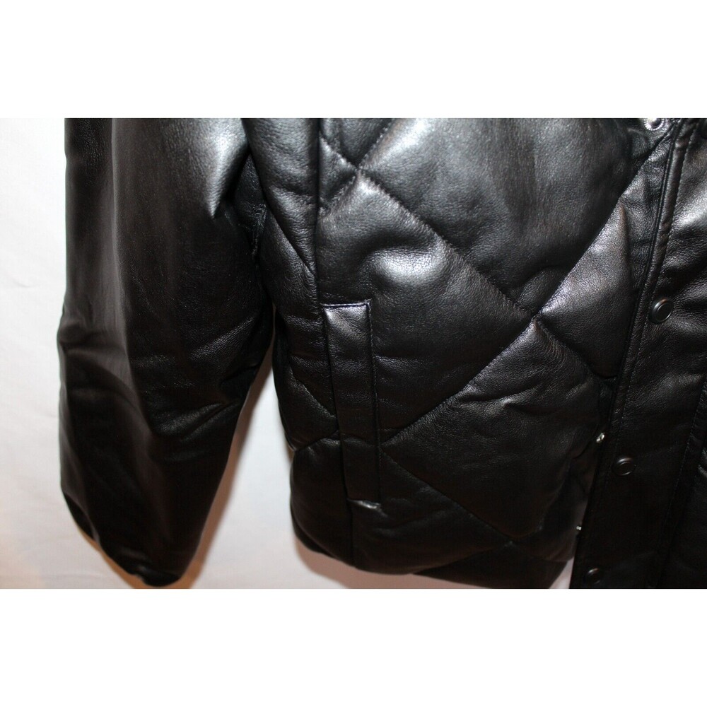 PISTOLA Callista Leather Puffer Jacket Vegan Leather W/Removable Sleeves XS NWT - Picture 7 of 8